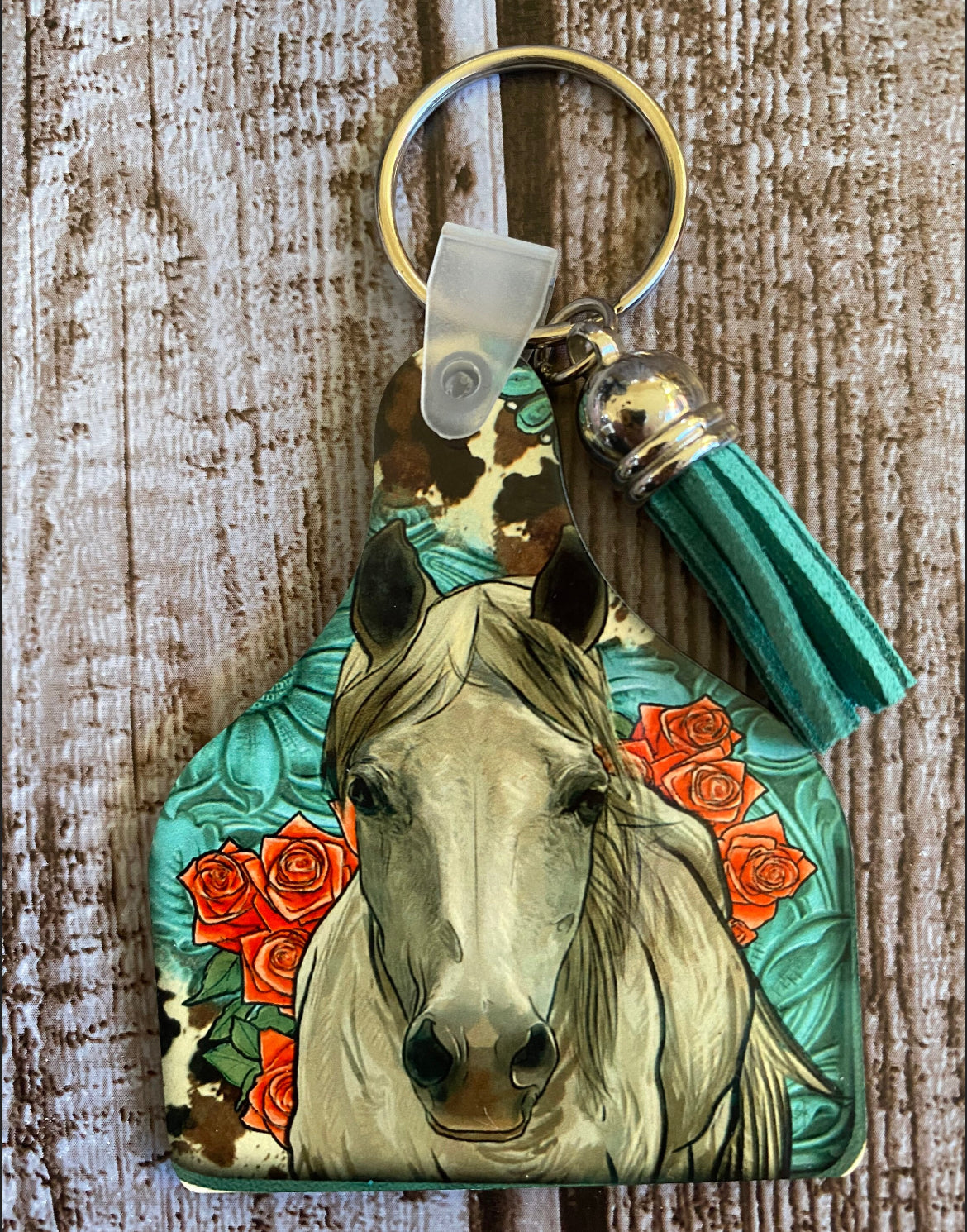 Grey Horse Keychain