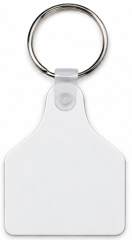 Sublimation Cowtag Keychain Blank