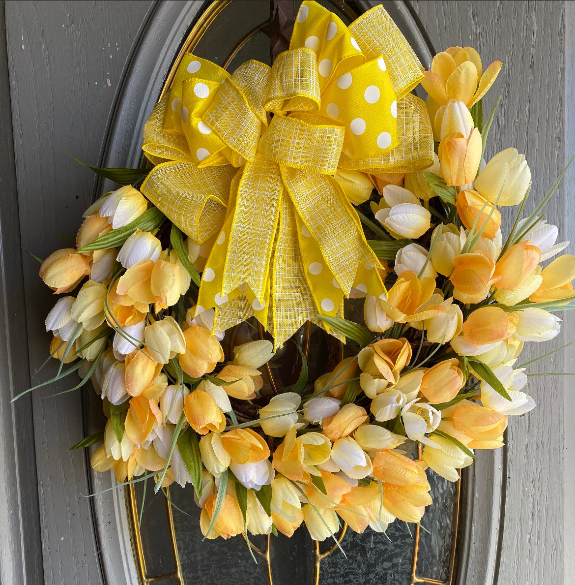 Spring Tulip Wreath