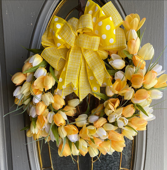 Spring Tulip Wreath