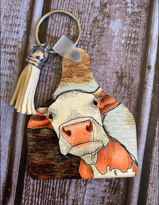 Cow Keychain
