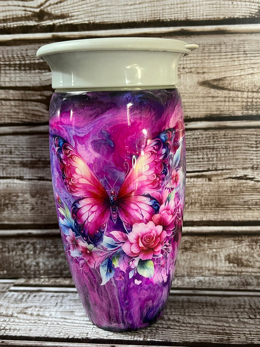 Kids butterfly sippy cup