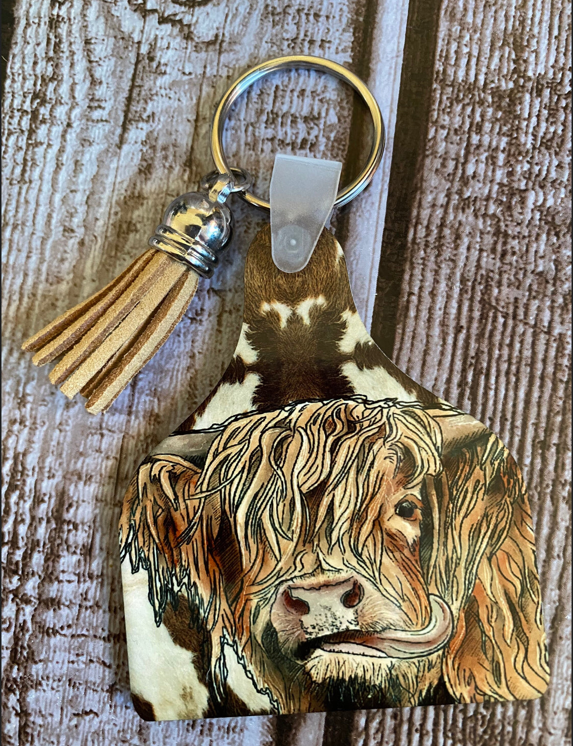 Highland Cow Keychain