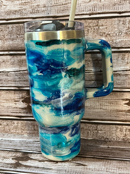 Blue swirl